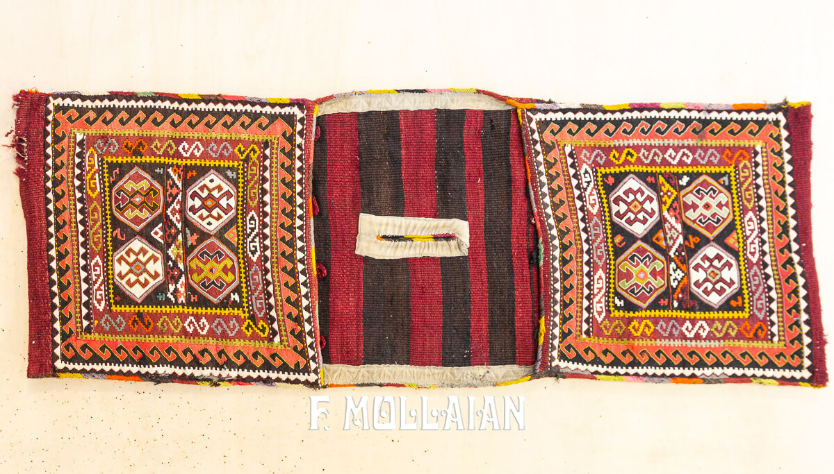 Tappeto Kilim Antico Caucasico Sella n°:85003812